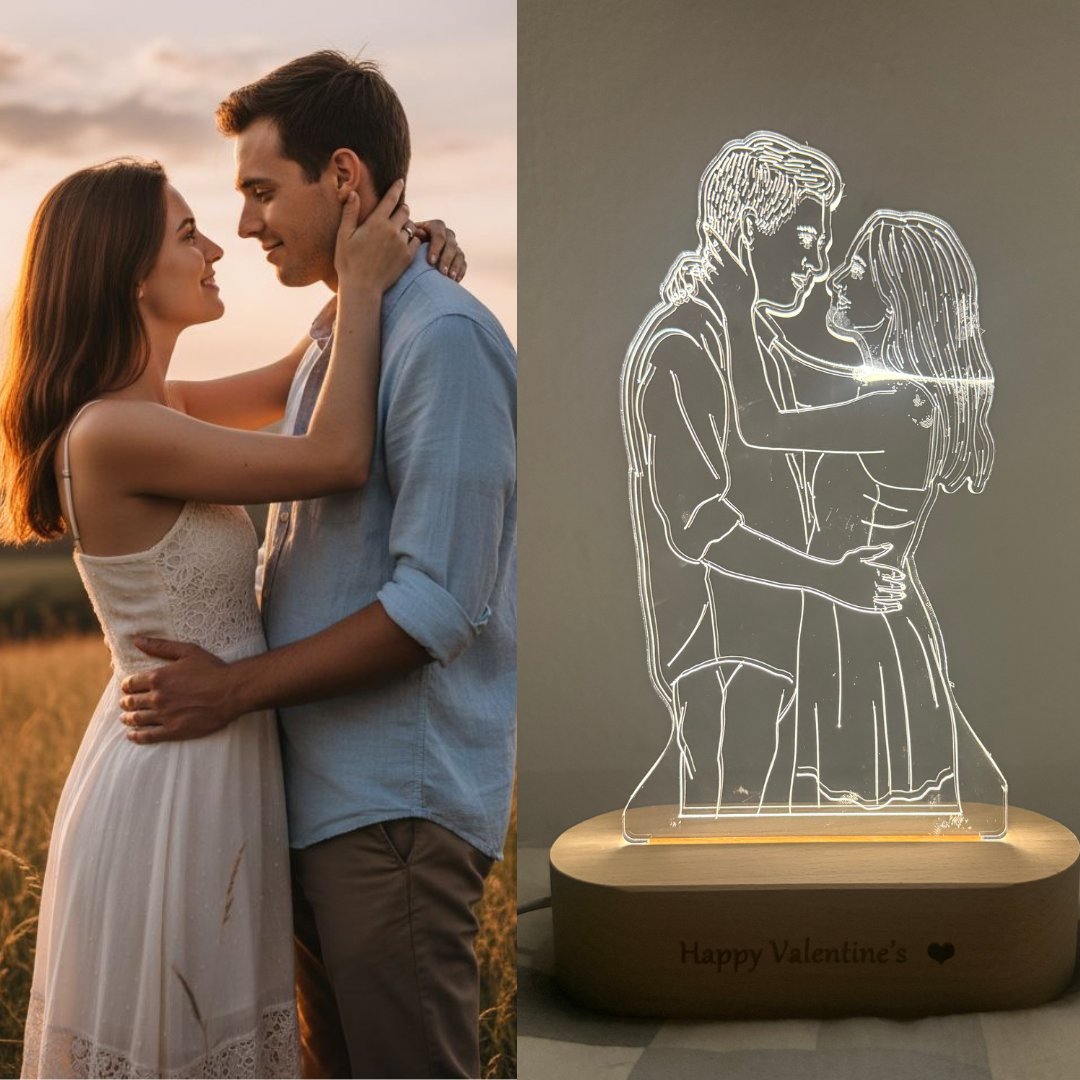 Glow In Love™ Custom Photo Lamp ✨