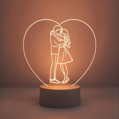 Glow In Love™ Custom Photo Lamp – Turn Your Favorite Moment Into Light
